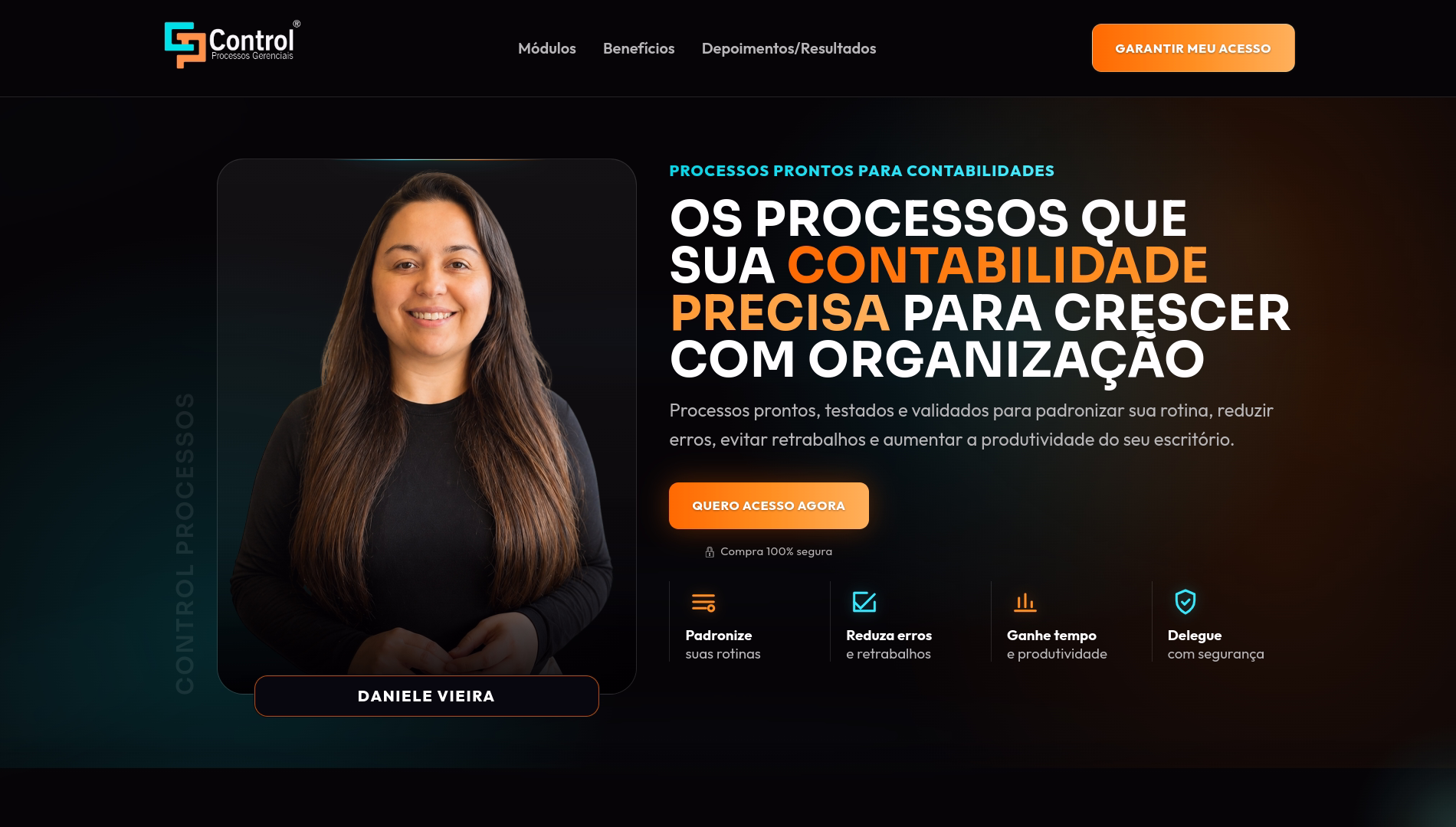 Prévia do site da Control Processos